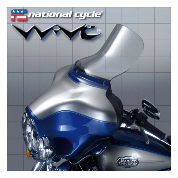 National Cycles Windshield Wave 10" klar, f. Harley-Davidson FLHT 96-13