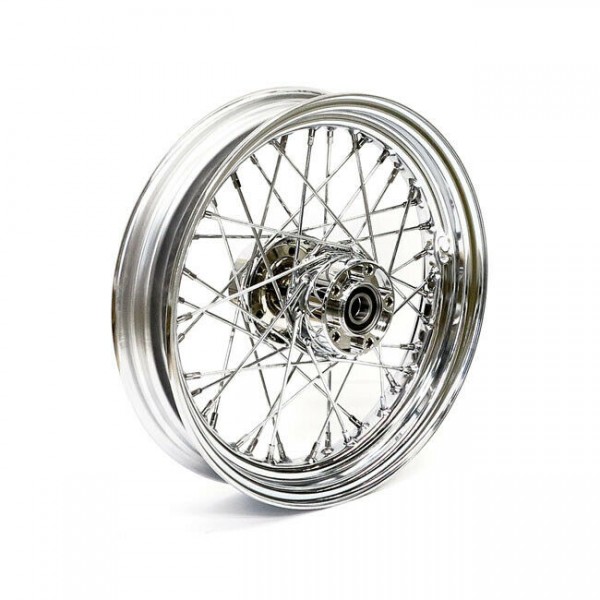 Speichenrad Felge 5x16 Chrom, 40 Loch, Ventil Mitte, für Harley - Davidson, Felgen, Räder, Motorradteile