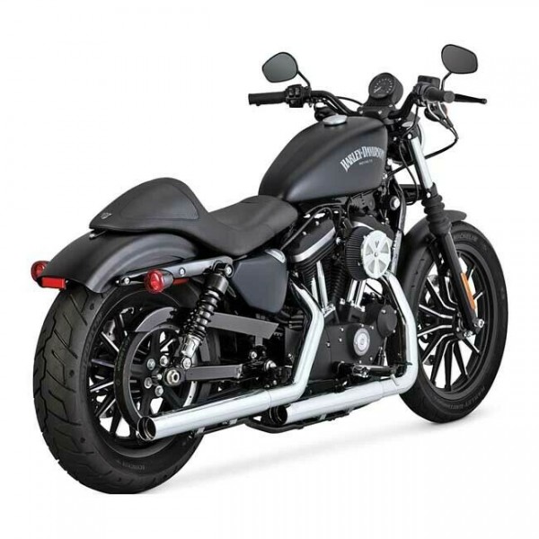 Vance & Hines Straight Shot Slip-Ons Chrom, für Harley-Davidson Sportster 14-19
