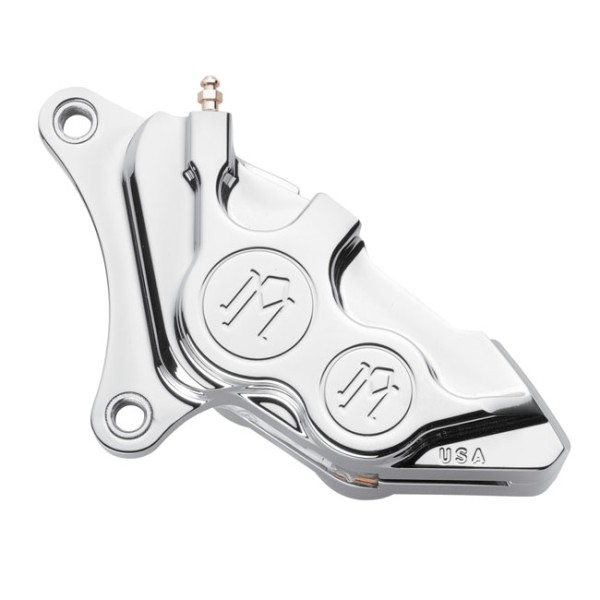 PM 4-Kolben Bremssattel vorne links poliert f. Harley-Davidson BigTwin und XL