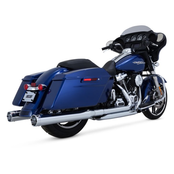 Thorcat Monster Slip-Ons Chrom für Harley-Davidson Touring 17-20 mit TÜV!