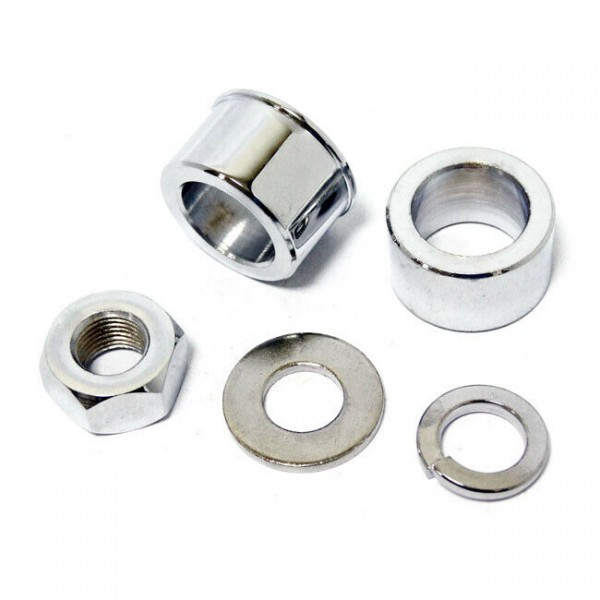 Achsmontage Kit, Vorderrad, Chrom, für Harley-Davidson FL, FXST, FLT, FXWG 81-05