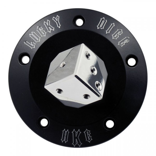 HKC Point Cover Lucky Dice, CC, f. Harley-Davidson Twin Cam 99-17