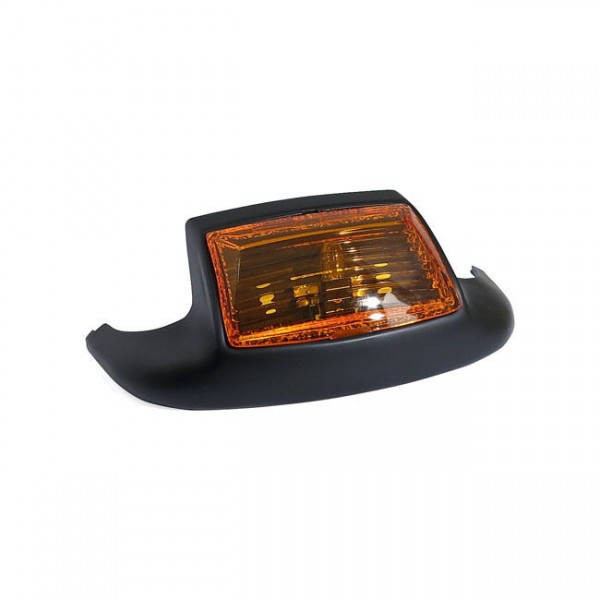 Front Fender Tip mit Licht Schwarz, Orange, für Harley - Davidson FL, FLT, FLST