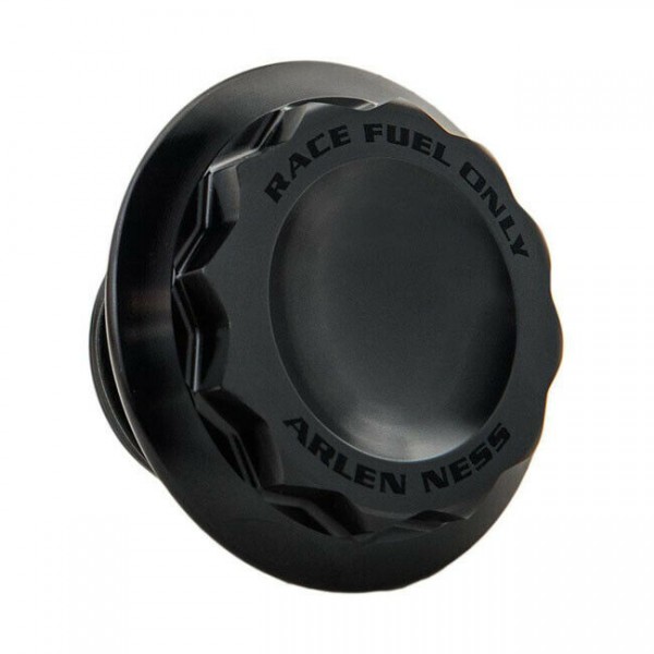 Arlen Ness Tankdeckel 12-Point, belüftet, Schwarz, f. Harley-Davidson 97-24