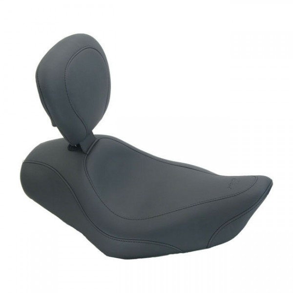Mustang Wide Tripper Solo Sitz Lehne Schwarz, f. Harley-Davidson Sportster 04-18