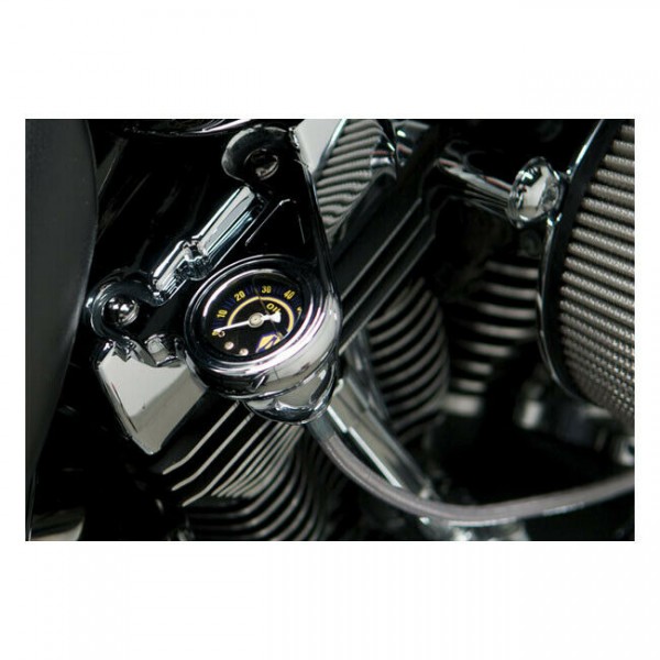Arlen Ness Öldruckmesser Chrom, 60PSI, f. Harley-Davidson Twin Cam 99-17