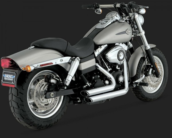 Vance & Hines ShortShots Staggered Chrom, für Harley - Davidson Dyna 06 - 11