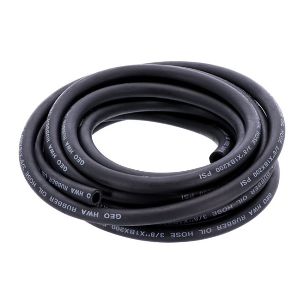 Neopren Ölleitung verstärkt Schwarz 3/8" für Harley Davidson