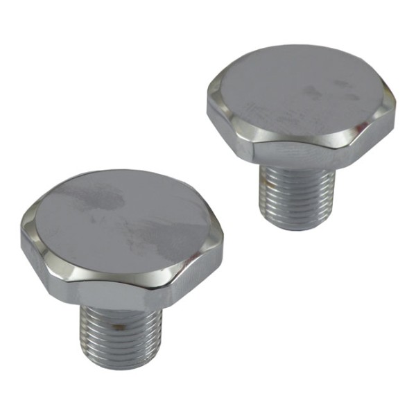 Gabelöl-Einfüllschrauben Chrom 41mm für Harley-Davidson Big Twin 77-17