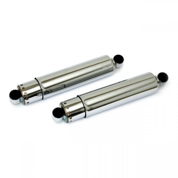 Stoßdämpfer 11" mit Abdeckung Chrom für Harley Davidson FL, FX, FXWG