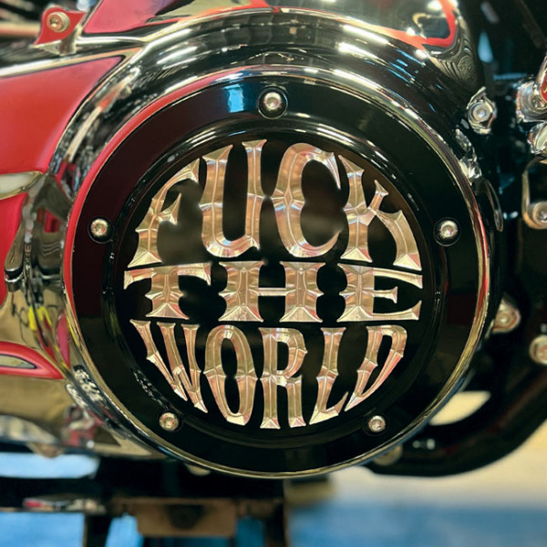 Indian Larry Kupplungsdeckel FTW Glanzschwarz f. Harley-Davidson Touring 16-25