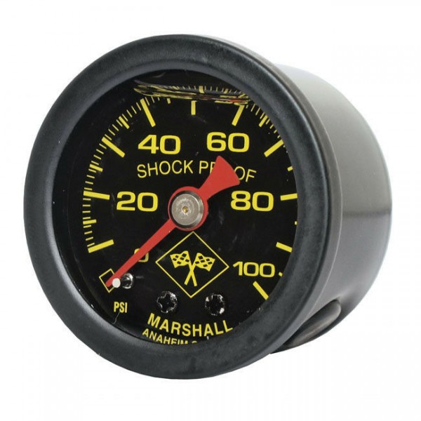 Marshall Öldruckmesser Öldruckanzeiger MidnightBlack 100PSI f. Harley - Davidson