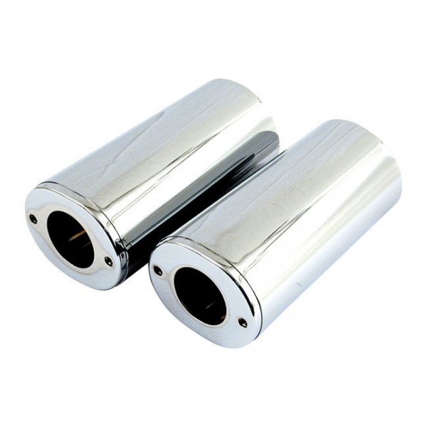 Standrohrverkleidung, Gabel Cover Chrom, 4" Länger für Harley - Davidson