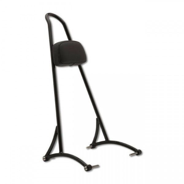 Burly Sissy Bar Old School 20" Schwarz für Harley - Davidson Dyna 06-17