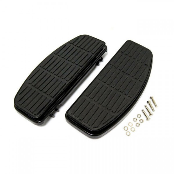 Trittbretter OEM Style Schwarz mit Dämpfer für Harley-Davidson FLT & FLST 80-20
