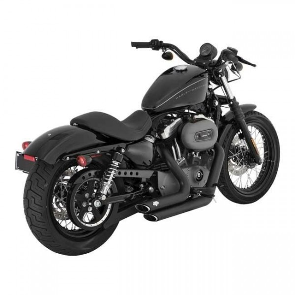 Vance & Hines ShortShots Staggered schwarz für Harley - Davidson Sportster 04-13