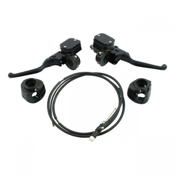 Umrüstkit hydraulische Kupplung Schwarz f. Harley-Davidson Sportster 96-06