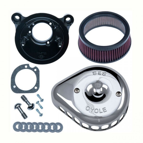 S&S Stealth Luftfilter Mini T. Chrom f. Harley-Davidson Sportster 91-06 CV