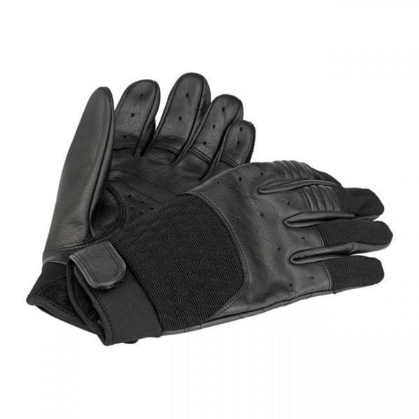 Biltwell Bantam Motorrad Handschuhe, Leder Synthetik Mix, schwarz Größe XL