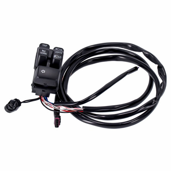 Hupe und Fernlicht Lenkerschalter 72949-12 Schwarz für Harley - Davidson 11-25