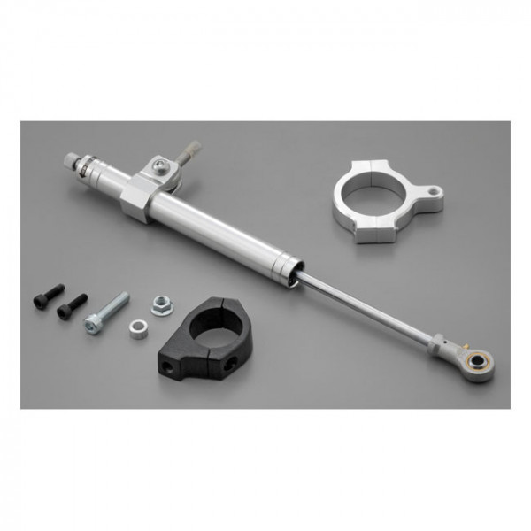 Daytona Lenkungsdämpfer silber für Harley-Davidson Dyna 06-17 mit 49mm Gabel