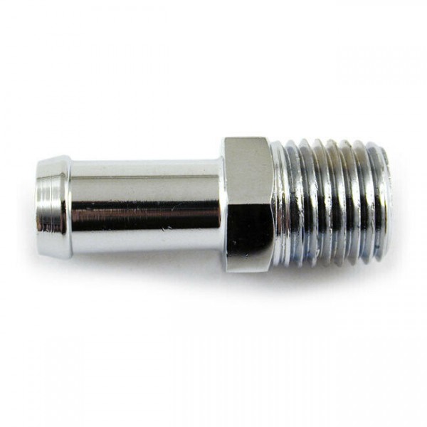 Ölleitungsfitting, 1/4 auf 3/8 Ölleitung, Chrom, für Harley-Davidson