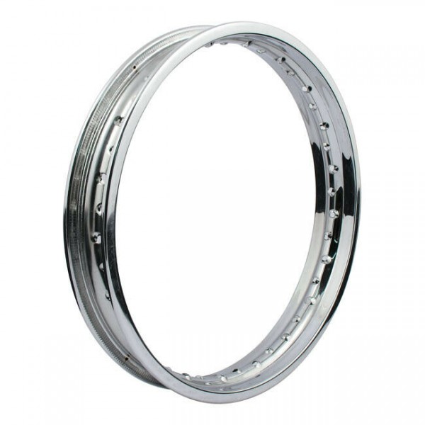 Speichenrad Felge 2,15x18" Chrom, 40 Loch, Ventil Mitte, für Harley - Davidson