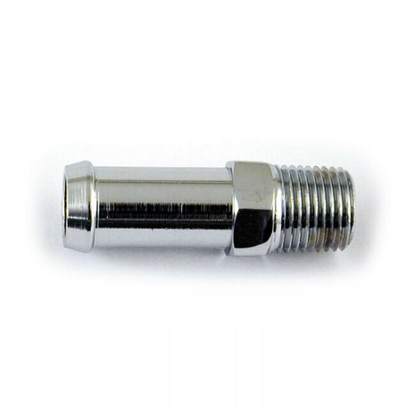 Ölleitungsfitting, 1/8NPT auf 3/8 Ölleitung, Chrom, für Harley-Davidson